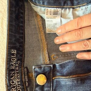 American Eagle Outfitters Women's Dark Blue Skinny Jeans